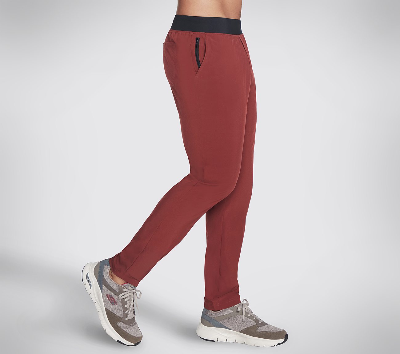 GO WALK ACTION PANT, DDARK RED Apparels Bottom View