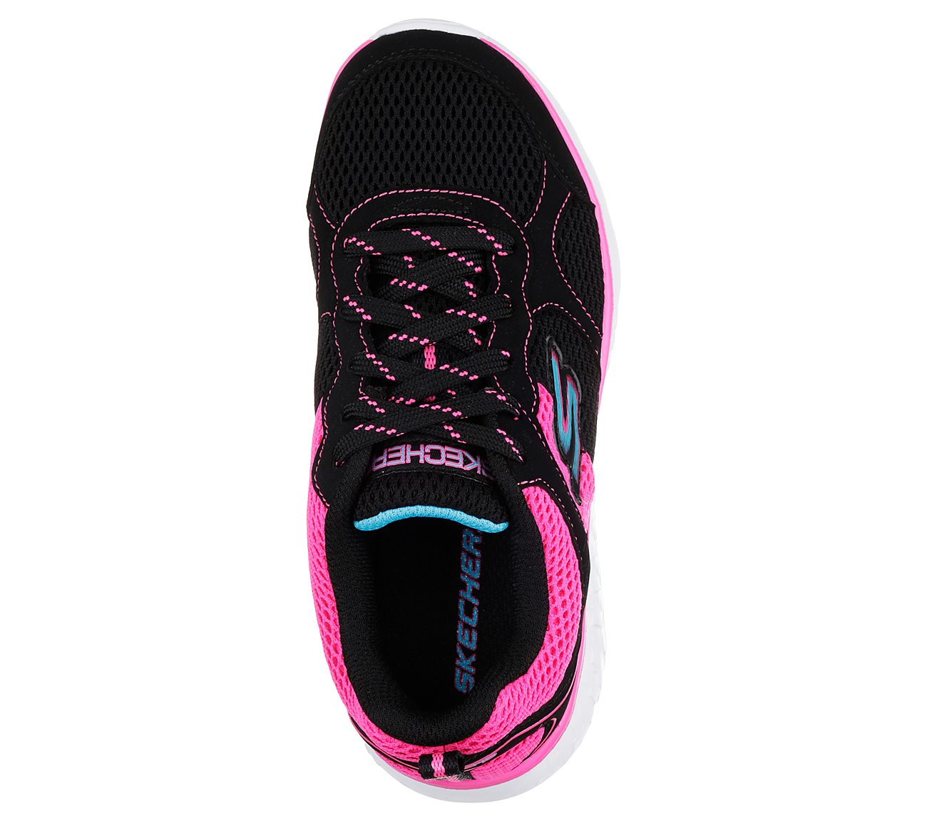 GO RUN 400, BLACK/HOT PINK Footwear Top View