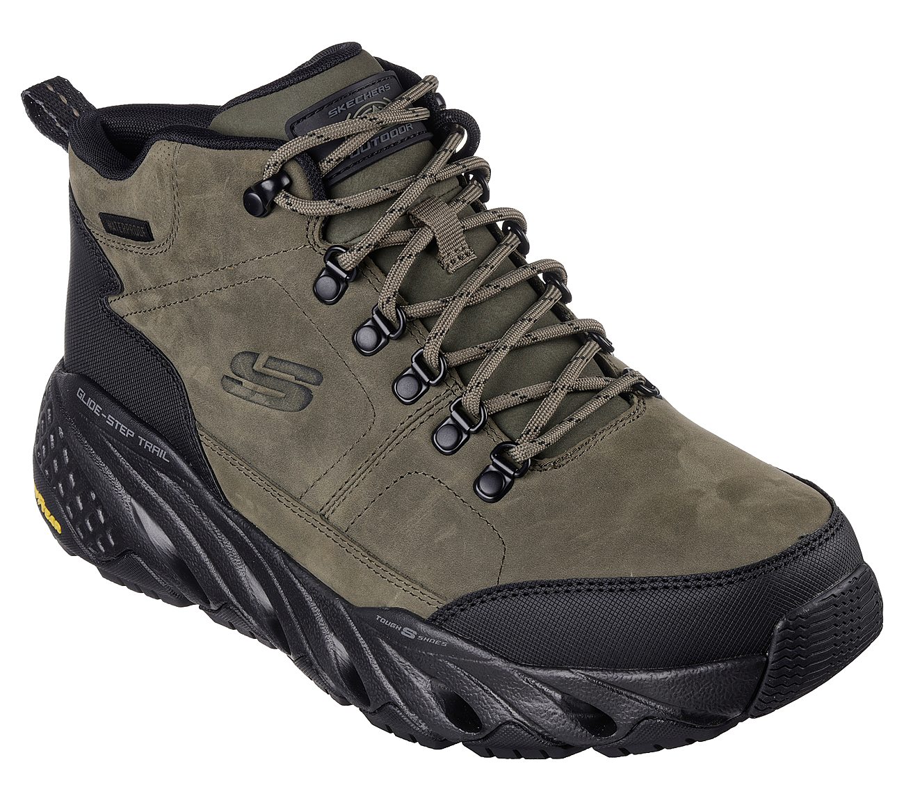 GLIDE-STEP TRAIL, OLIVE/BLACK Footwear Right View