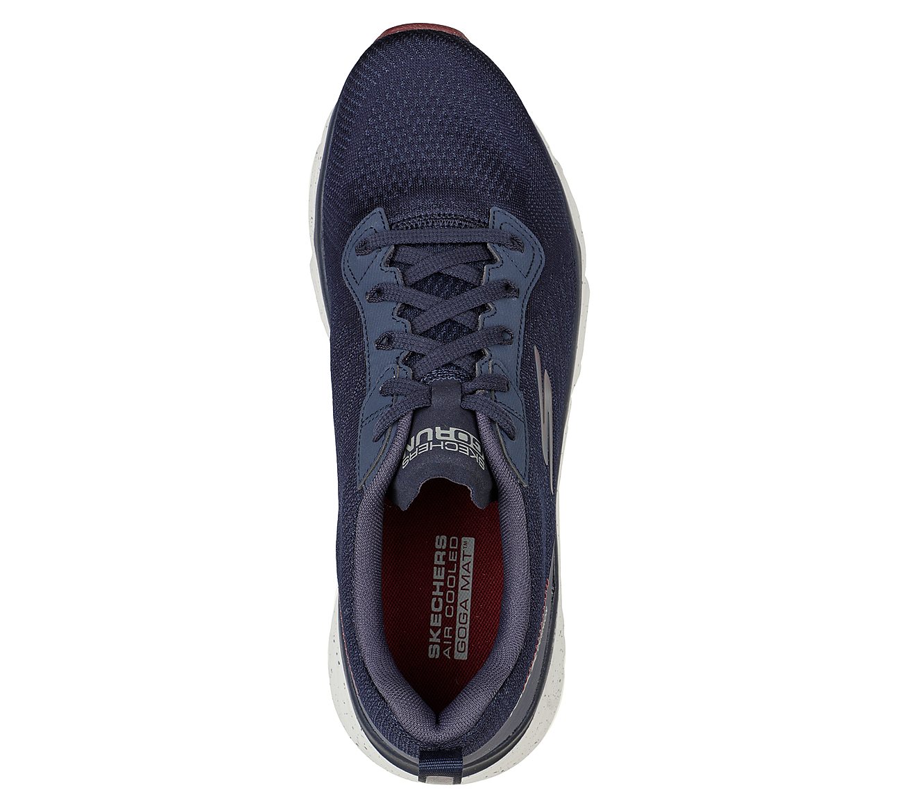 MAX CUSHIONING ELITE - LIMITL, NAVY/RED Footwear Top View