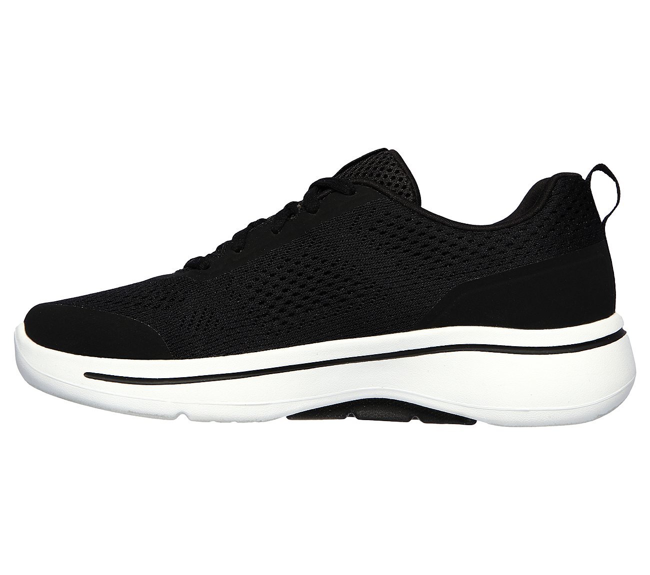 GO WALK ARCH FIT-MOTION BREEZ, BLACK/WHITE Footwear Left View