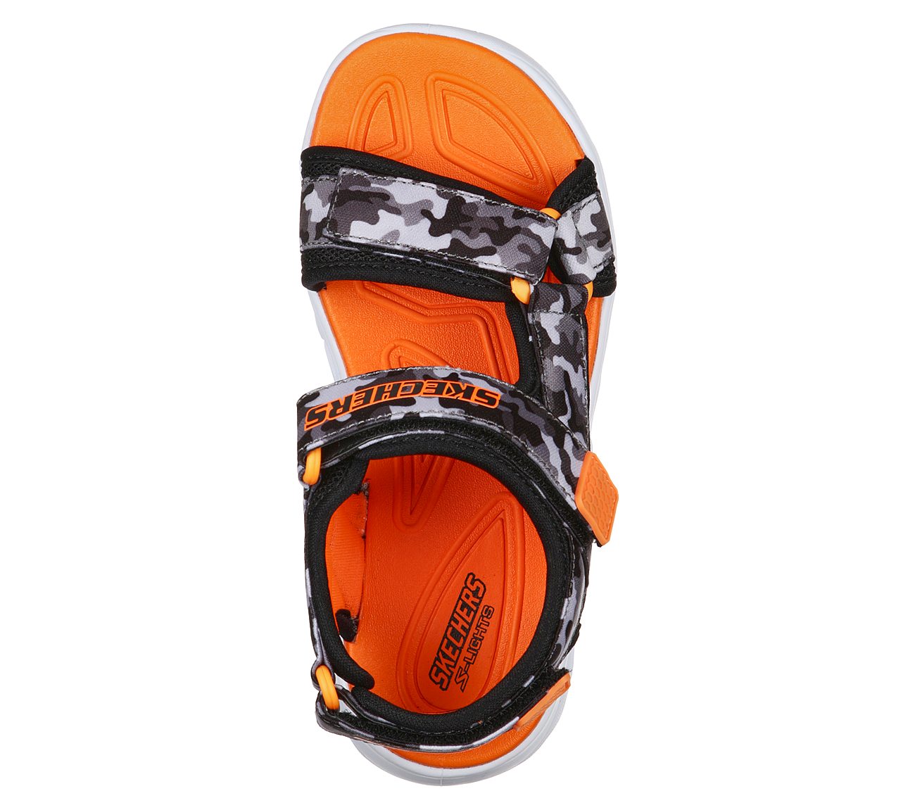 HYPNO-SPLASH - SUN BREAKS, BLACK/GREY/ORANGE Footwear Top View