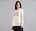 SKECHERS APPLIQUED SWEATSHIRT, WHITE