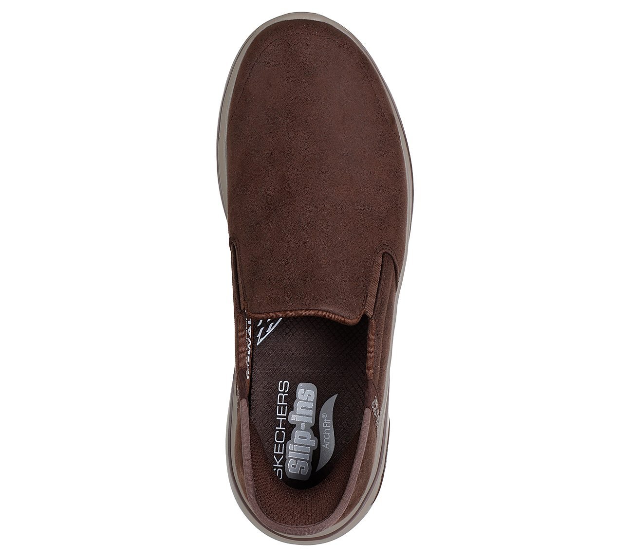 GO WALK ARCH FIT 2.0 - QUEST, BROWN Footwear Top View