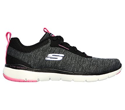 FLEX APPEAL 3.0-STEADY ENERGY, BLACK/PINK Footwear Right View