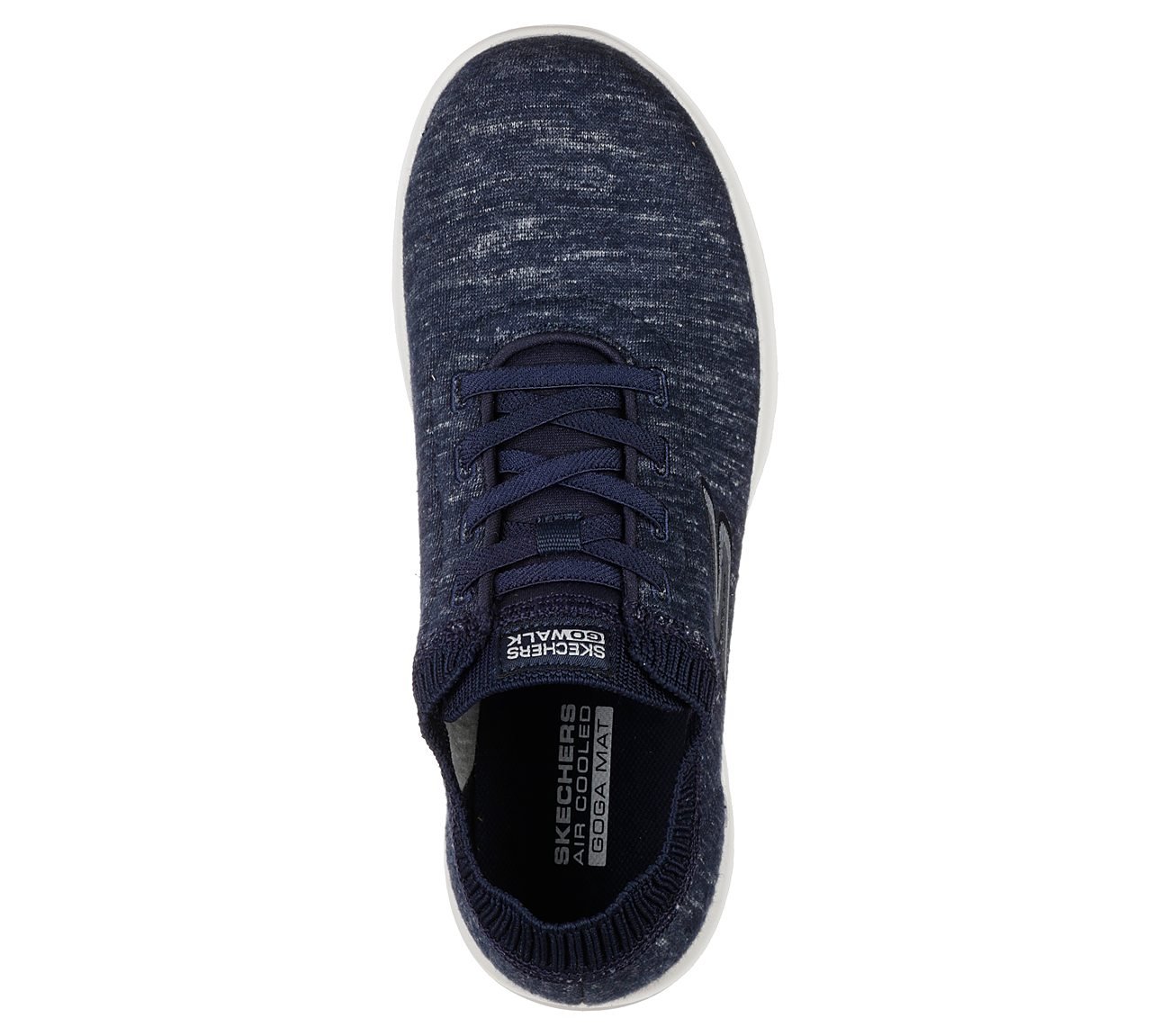 GO WALK LITE - FLORET, NAVY/WHITE Footwear Top View