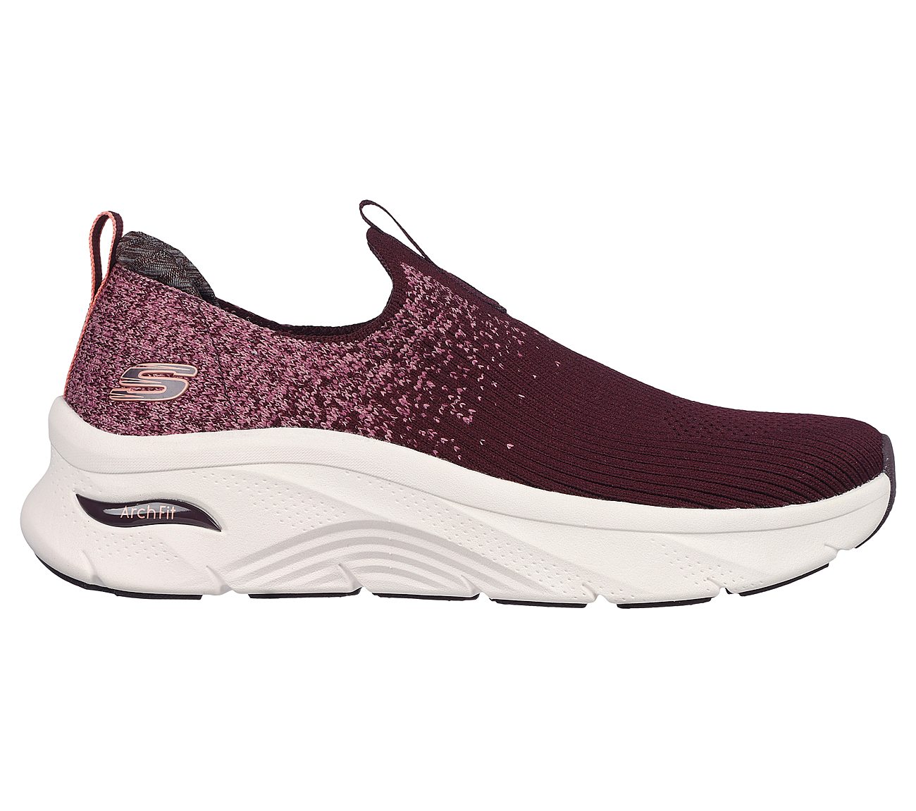 ARCH FIT D'LUX-JOURNEY, BBURGUNDY Footwear Lateral View