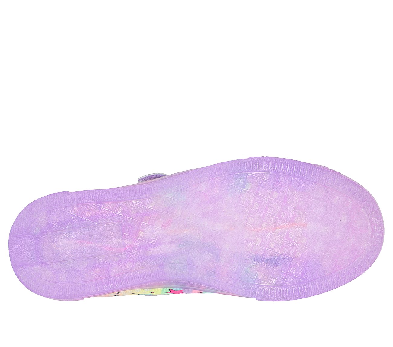 TWINKLE SPARKS ICE-UNICORN BU, LAVENDER/MULTI Footwear Bottom View