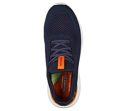 INGRAM - BREXIE, NAVY/ORANGE Footwear Top View