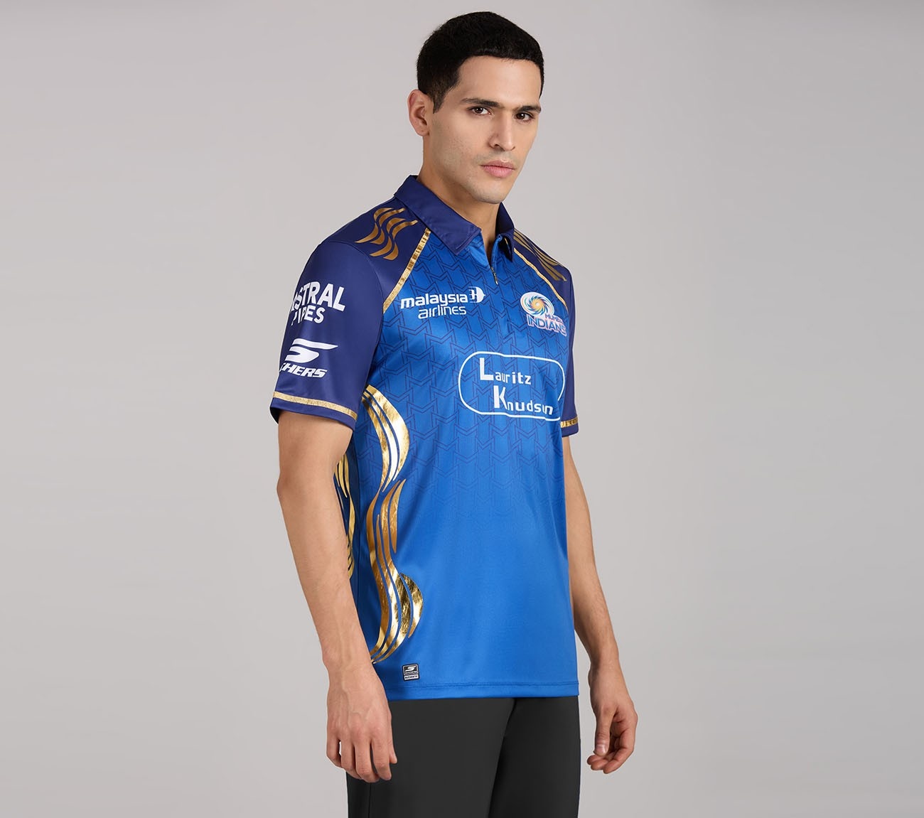 MUMBAI INDIANS IPL MEN'S REPLICA JERSEY 2026, ROYAL/NAVY/LIME