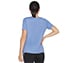 SKECHERS SHINE TEE, PERIWINKLE Apparels Top View