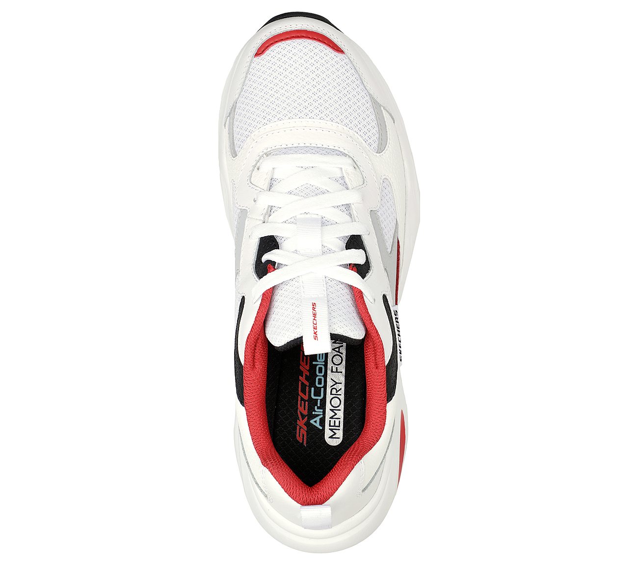 STAMINA AIRY - MOREMI, WHITE/RED Footwear Top View