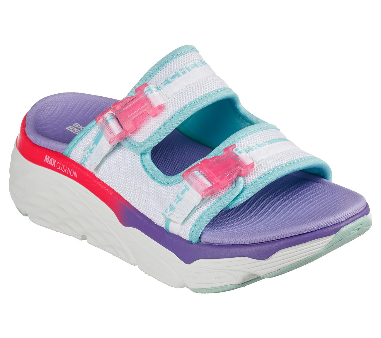 MAX CUSHIONING SANDAL - OBVI, WHITE/MULTI Footwear Right View