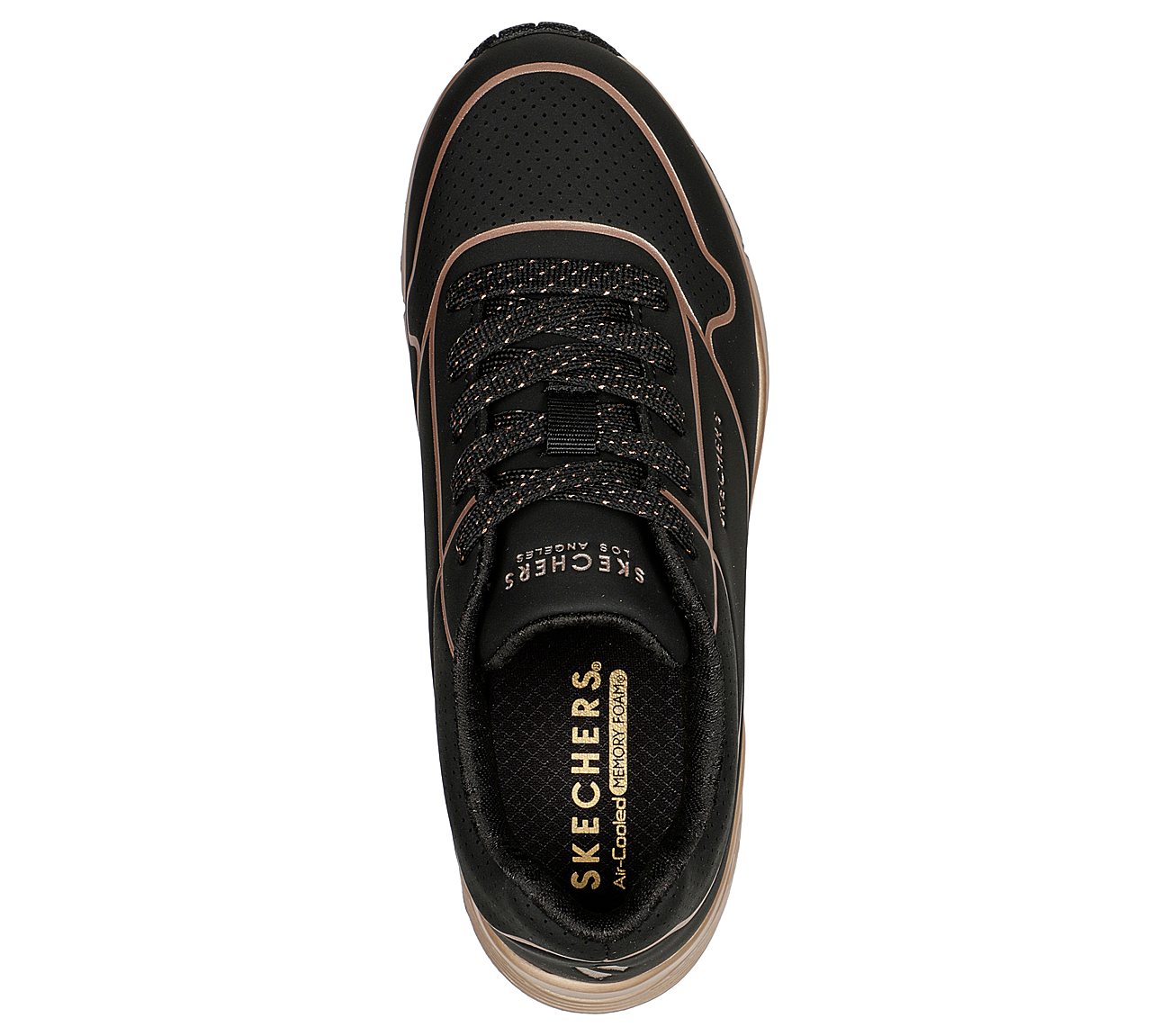 UNO GEN1 - COOL HEELS, BLACK/ROSE GOLD Footwear Top View