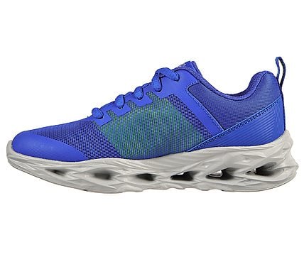 GO RUN VORTEX - STORM, BLUE/LIME Footwear Left View