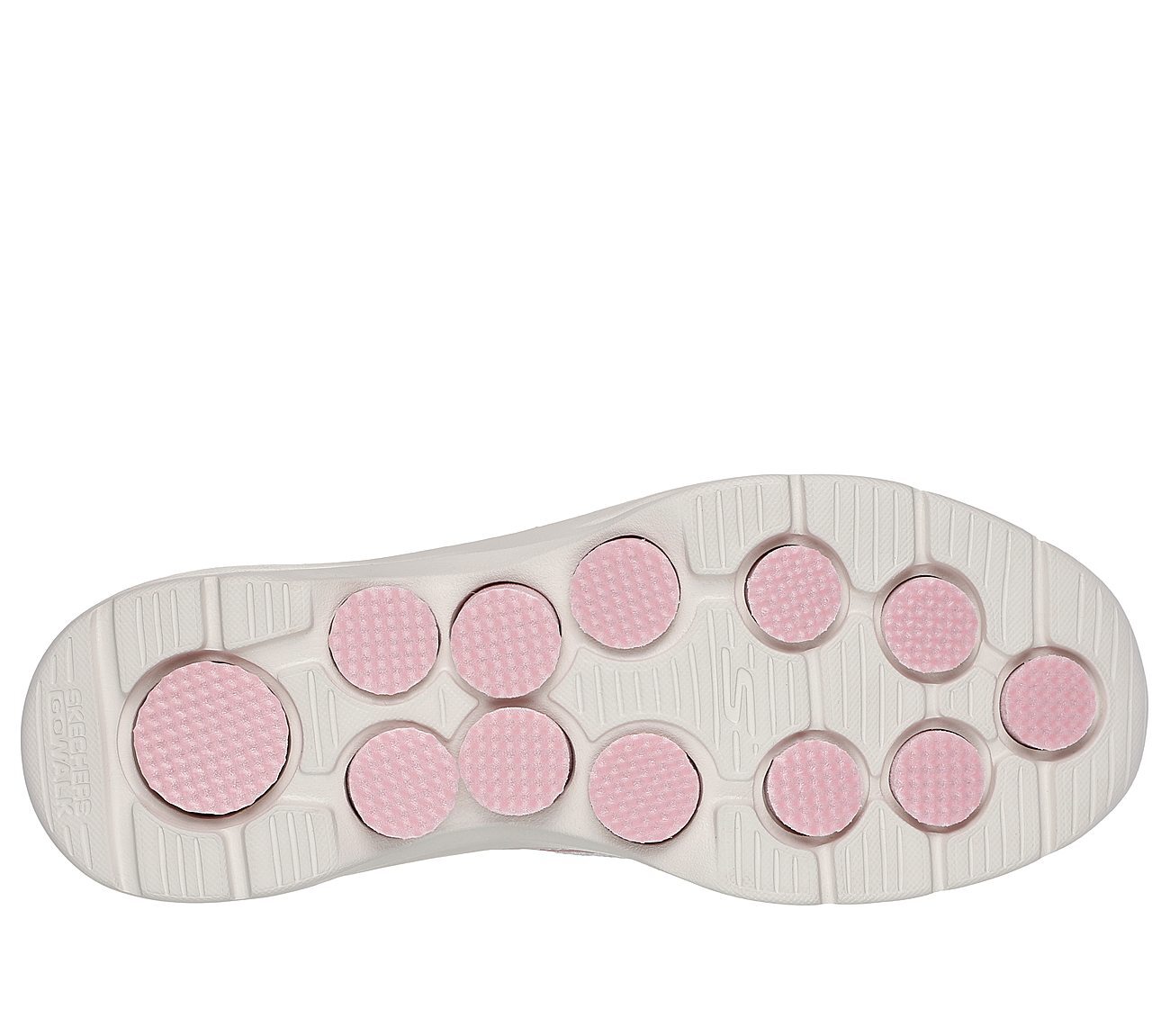 GO WALK 7 - MIA, NATURAL/PINK Footwear Bottom View