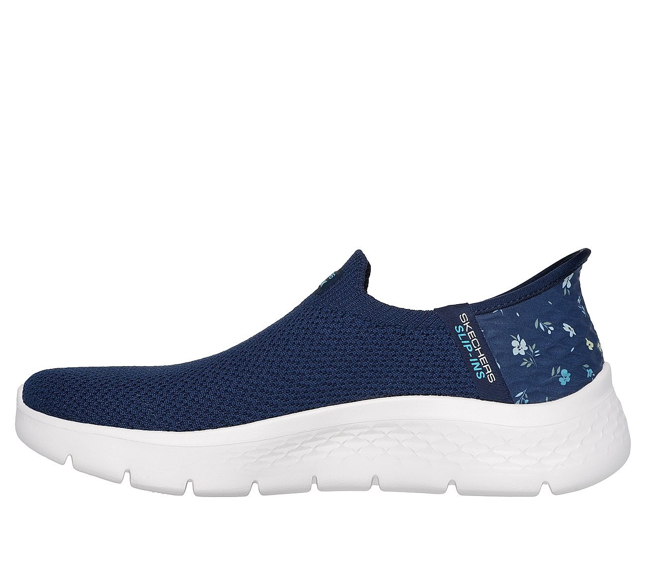 GO WALK FLEX - SUNSET ROSE, NAVY/TURQUOISE Footwear Left View