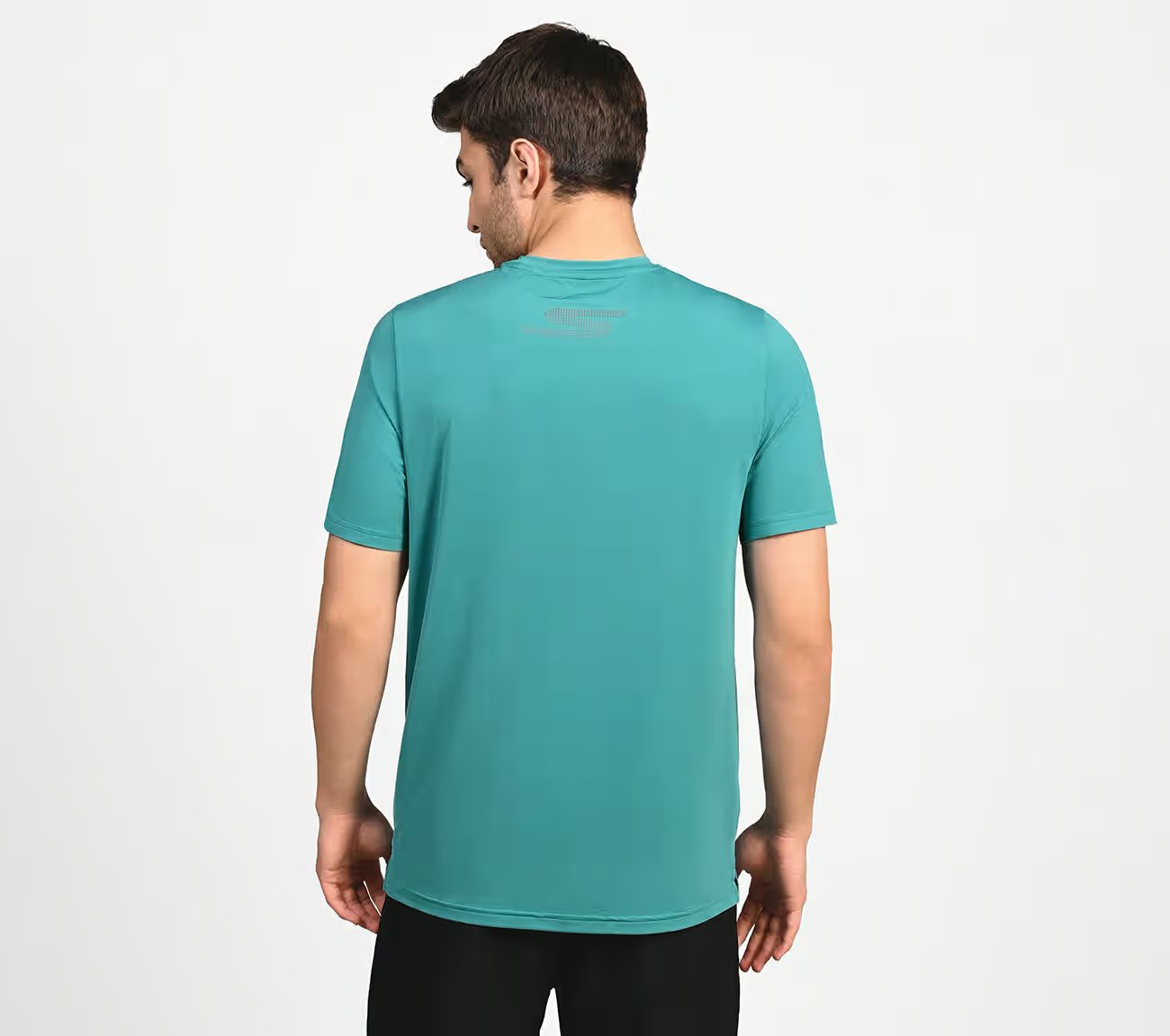 FIRFLY RUN TEE, LAVENDER/TURQUOISE Apparels Left View