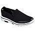 GO WALK 5 - APPRIZE, BLACK/WHITE Footwear Lateral View