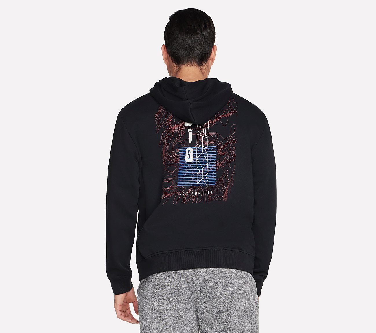SKECH SWEATS SKX TOPO HOODIE, BBBBLACK Apparels Top View