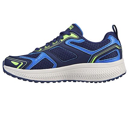 GO RUN CONSISTENT, BLUE/LIME Footwear Left View