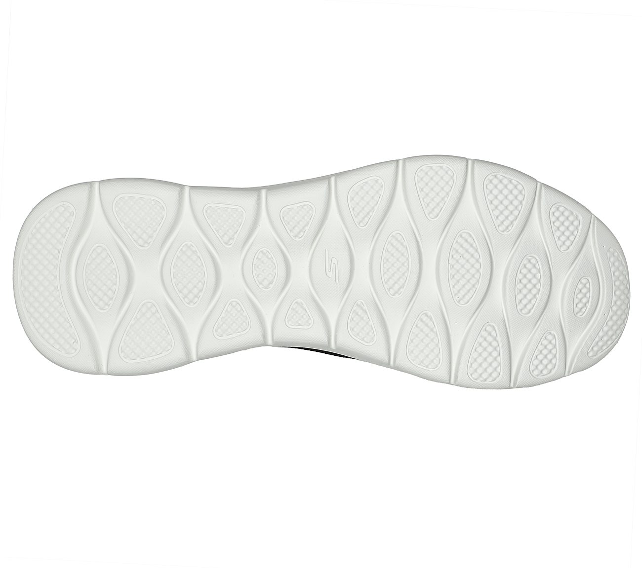 GO WALK FLEX, BLACK/WHITE Footwear Bottom View