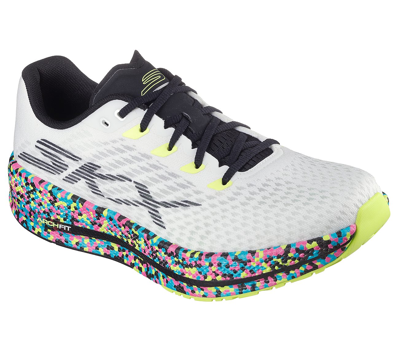 GO RUN RAZOR 5, WHITE/MULTI Footwear Right View