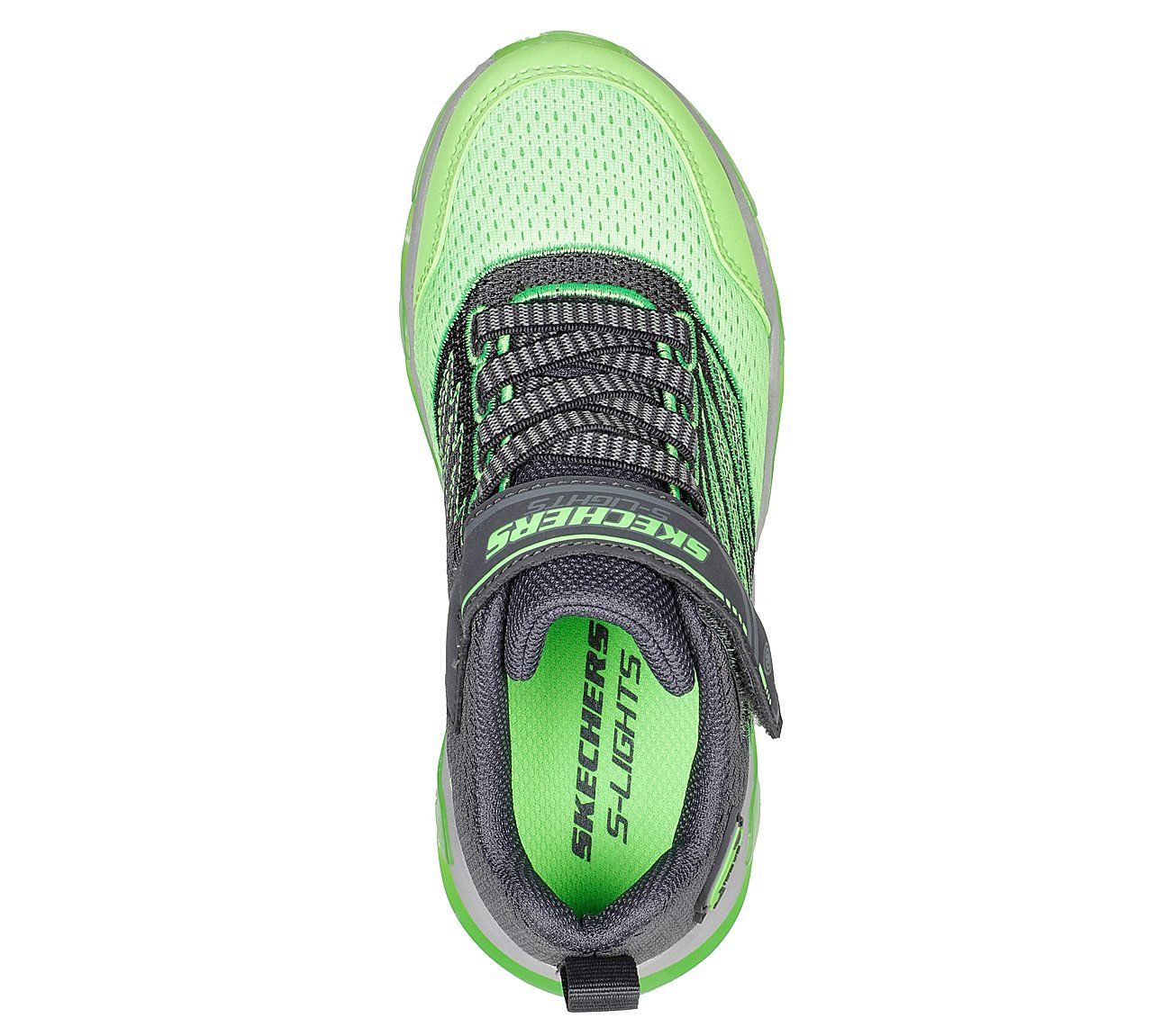 MEGA-SURGE - NEZCO, CHARCOAL/LIME Footwear Top View