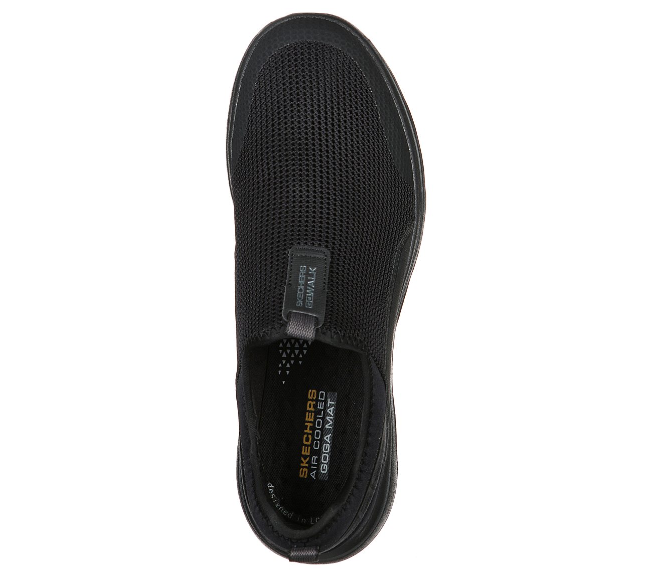Skechers Black/Charcoal Go Walk 5 Downdraf Mens Walking Shoes - Style ...