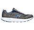 GO RUN 7+, CHARCOAL/BLUE Footwear Right View