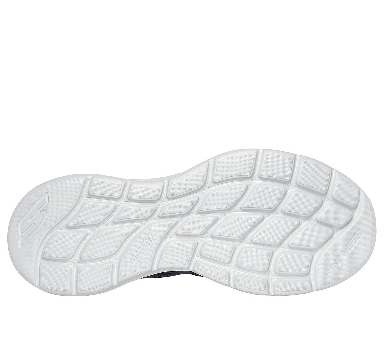 GO RUN LITE, NAVY/LIME Footwear Bottom View