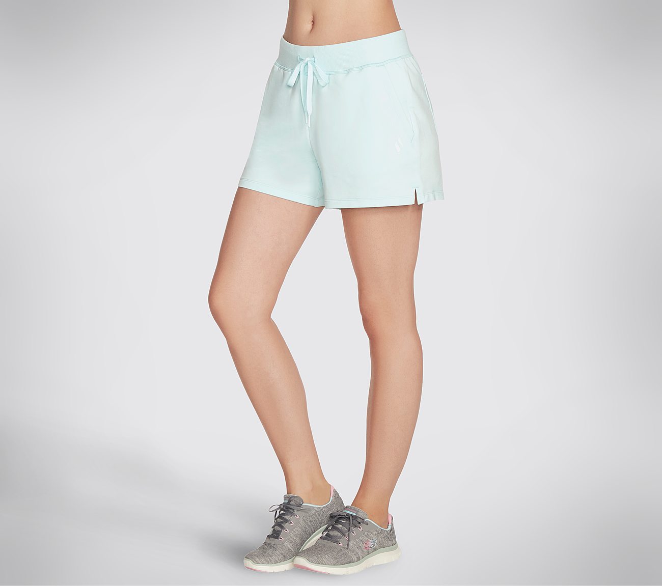 GETAWAY SHORT, AQUA Apparel Bottom View