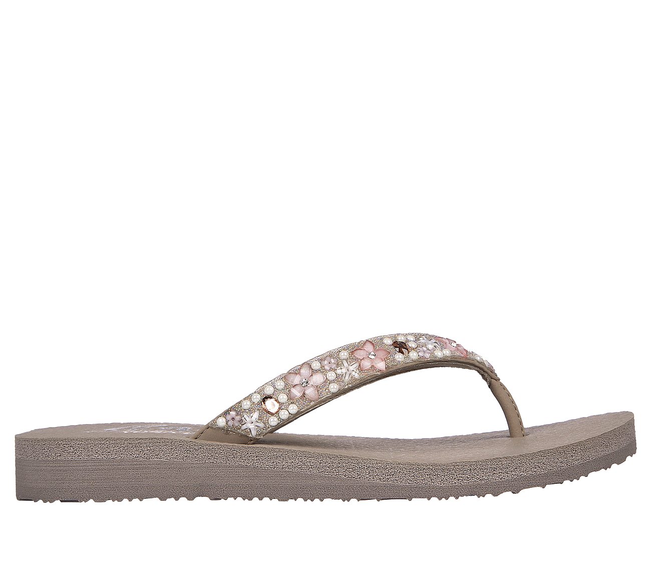 MEDITATION - DANCING DAISY, TTAUPE Footwear Lateral View