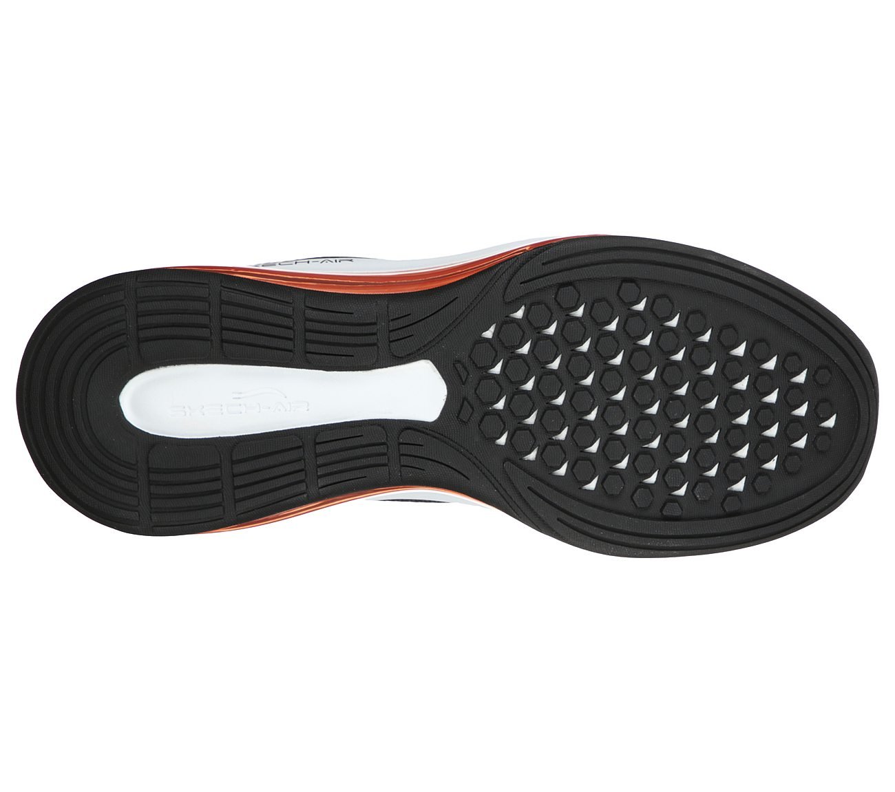 SKECH-AIR ELEMENT 2 - LOMARC, BLACK/RED Footwear Bottom View