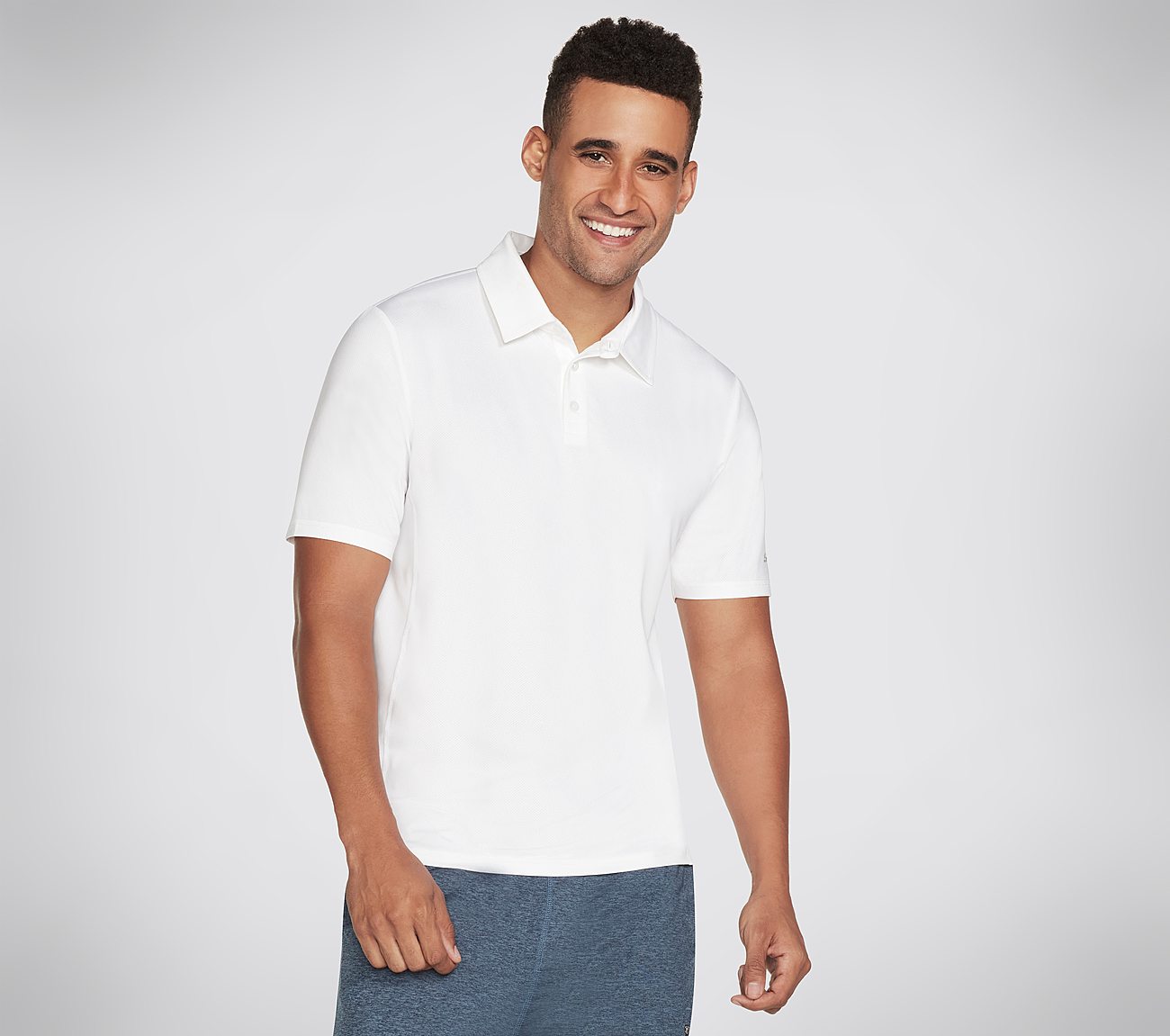 SKECH-AIR POLO, WWWHITE Apparels Lateral View