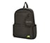 MICRO POLYESTER SINGLE COMPARTMENT & COIN POUCH BACKPACK, BLACK