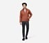 PUFFER FZ JACKET, BROWN Apparels Left View