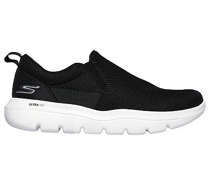 Skechers Black/White Go Walk Evolution Ultra Impec Mens Slip On Shoes ...