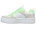 COURT HIGH - GLITTER MIX, WHITE/LIME