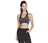 SEAMLESS SPORTS BRA, BLACK/WHITE Apparel Lateral View