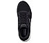 GO WALK 6 - COMPETE, BLACK/GREY Footwear Top View
