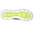 Skechers Slip-ins: GO WALK Massage Fit - Current, GRAY/LIME Footwear Bottom View