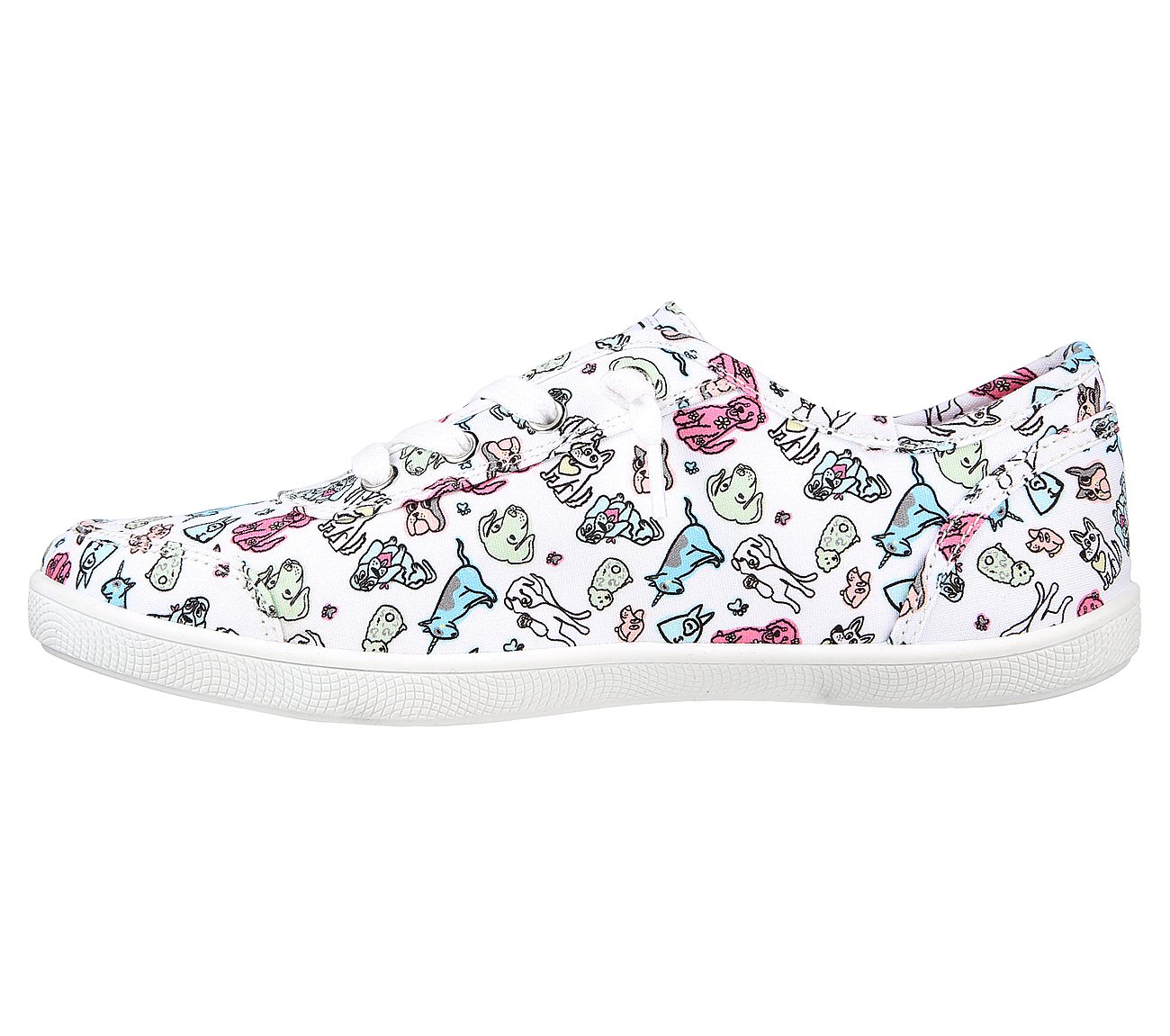 BOBS B CUTE - PASTEL DOODLEZ, WHITE/MULTI Footwear Left View