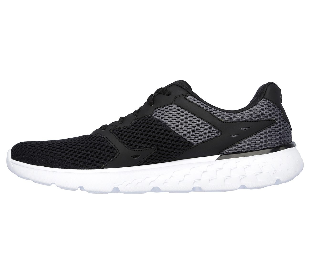 GO RUN 400, BLACK/WHITE Footwear Left View