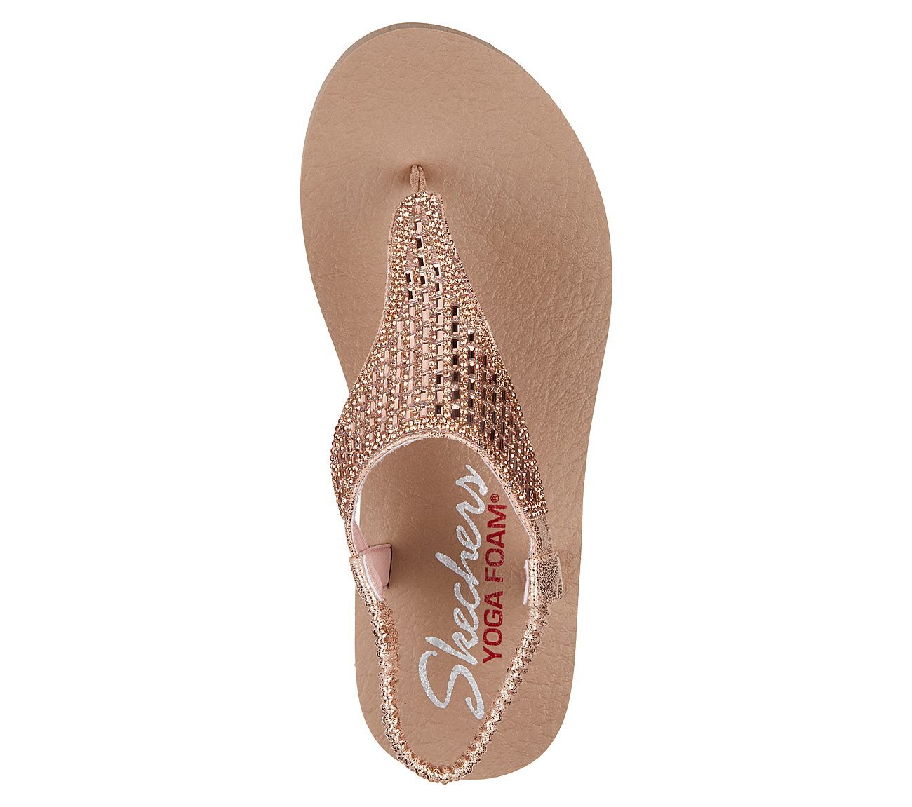 MEDITATION, ROSE GOLD Footwear Top View