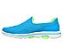 GO WALK 5, TURQUOISE/LIME Footwear Left View