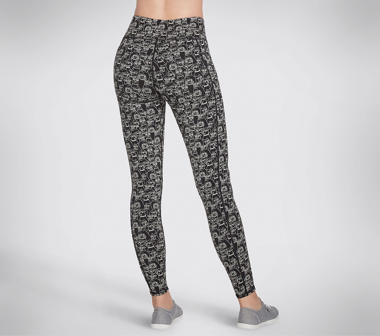 HEART EYES LEGGING, BLACK/NATURAL Apparels Top View