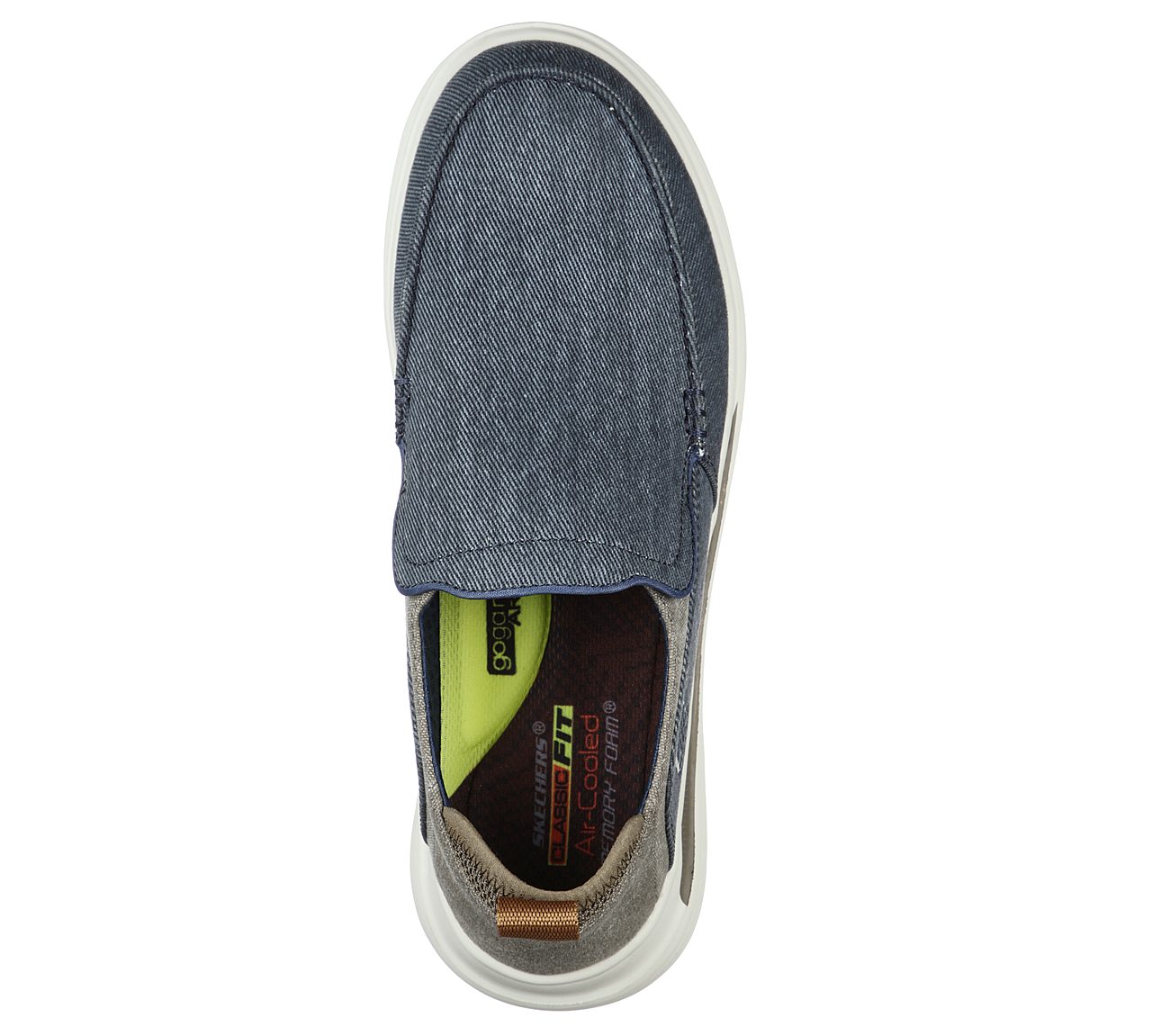 PROVEN - EVERS, NAVY/BROWN Footwear Top View