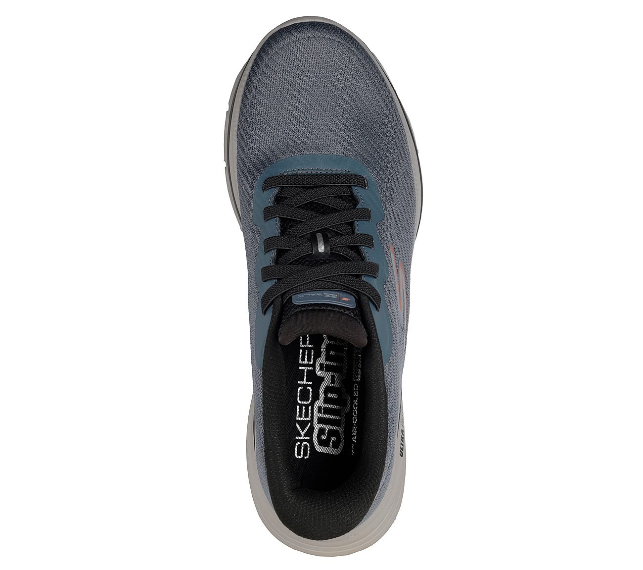 GO WALK 8 - PATE, SLATE Footwear Top View