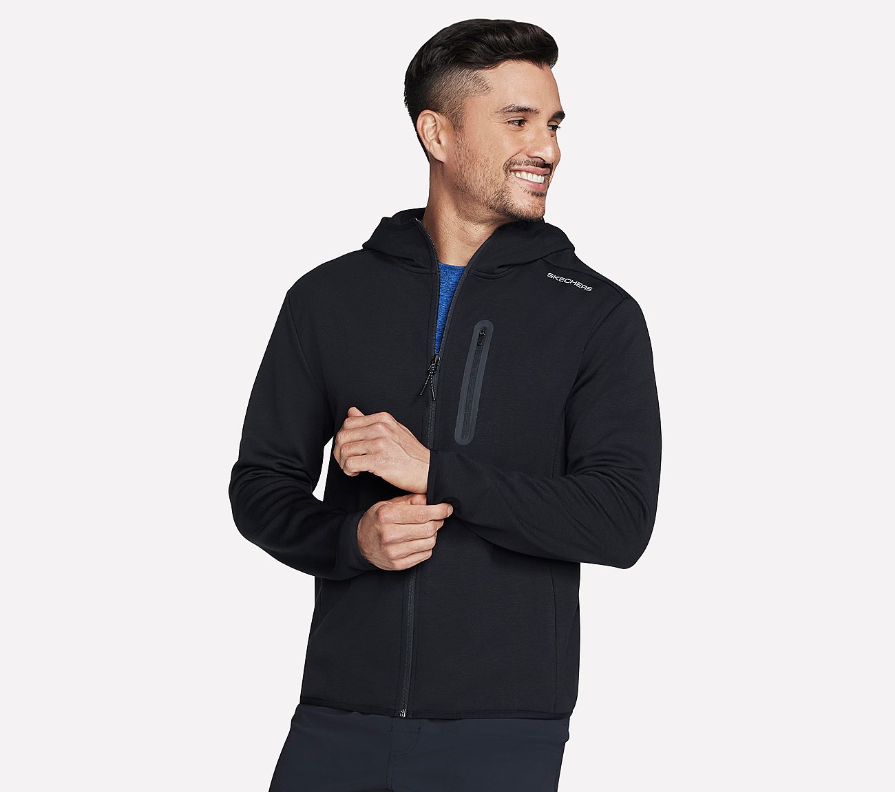 SKECH-SWEATS LA HOODIE, BBBBLACK Apparel Lateral View